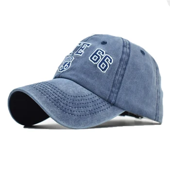 Noul 66 Digital Brodate Șapcă de Baseball pentru Bărbați și Femei de Stradă Hip-hop Capac de Spălat Vechi Duck Limba Capac de Tineret Palarie Casual