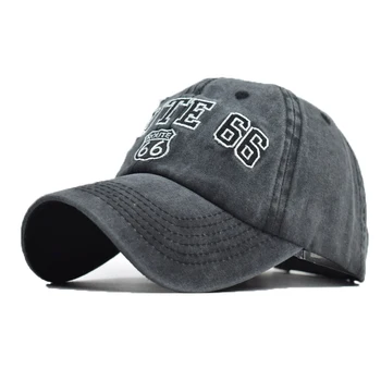 Noul 66 Digital Brodate Șapcă de Baseball pentru Bărbați și Femei de Stradă Hip-hop Capac de Spălat Vechi Duck Limba Capac de Tineret Palarie Casual