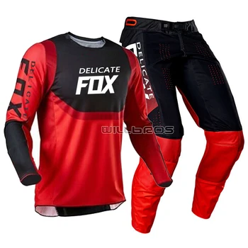 2021 Unul Nou Delicate Fox 180/360 Jersey Pantaloni MX Motocross Dirt Biciclete de Munte Biciclete Offroad de Viteze Set Mens Kituri