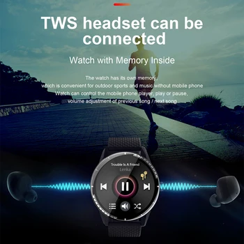 Smartwatches 2021 cu Pavilioane Wireless de Fitness Bratara Bluetooth Apeluri de Monitorizare a ritmului Cardiac Ceas Inteligent Android, Ecran OLED