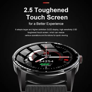 Smartwatches 2021 cu Pavilioane Wireless de Fitness Bratara Bluetooth Apeluri de Monitorizare a ritmului Cardiac Ceas Inteligent Android, Ecran OLED