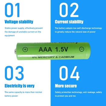 Noi Reîncărcabile AAA Baterie de 1,5 V 2100mah Baterii Alcaline pentru Control de la Distanță jucării Electronice lumină LED-uri aparat de Ras Radio