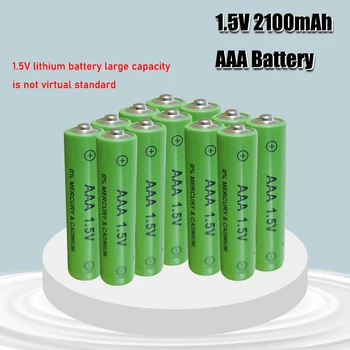 Noi Reîncărcabile AAA Baterie de 1,5 V 2100mah Baterii Alcaline pentru Control de la Distanță jucării Electronice lumină LED-uri aparat de Ras Radio