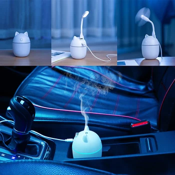 220ML Electric Umidificator de Aer Aroma de Ulei Esential Difuzor Mufă USB LED Lampa de Noapte Mini pentru Home Spa Mașină de Pulverizare Aromoterapie