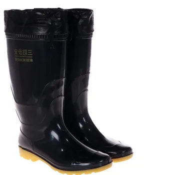 Aleafalling Plus de Bumbac Detașabilă pentru Bărbați Pantofi de Lucru Pescuit Spalatorie Auto Înalt Cizme de Ploaie din PVC rezistent la apa, Non-alunecare de Adult Rainboots