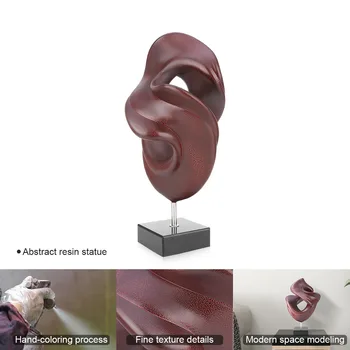 Rezumat Rășină Statuie de Artă Modernă Sculptură de Artă realizate Manual Decor Office Home Decor Figurine Cadou de accesorii de origine