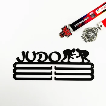 DDJOPH medalie cuier pentru JUDO Sport medalie cuier JUDO medaliat cu Medalia de afișare rack