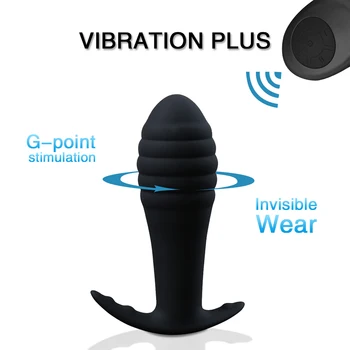 10 Viteza de la Distanță fără Fir vibrator Anal Dildo Vibrator Adult Jucarii Sexuale Masaj de Prostata Butt Plug Anus Pizde Masturbator pentru Barbati Femei