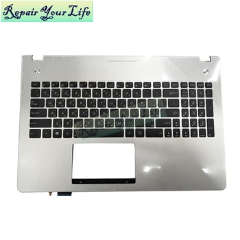 Arabă iluminata tastatura Laptop pentru ASUS N56 N56V N56DY N56VV N56VZ AR layout negru argintiu zonei de Sprijin pentru mâini C shell Original 9Z.N8BBQ-K0A