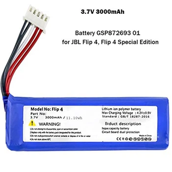 Înlocuirea 3000Mah Li-Polymer Baterie GSP872693 01 pentru JBL Flip 4, Flip 4 Special Edition