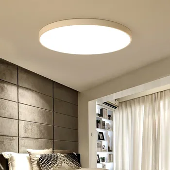 Led-uri moderne Candelabru de iluminat Pentru Camera de zi dormitor Bucatarie Led lampă de Plafon Plafon Acrilic corp de Iluminat 5cm Ultra subțire