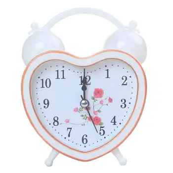 Fierbinte Les Alarmă Ceas Vintage Retro Tăcut Pointer Masă, Scaun Ceasuri Rotunde Luminos Ceas Cu Alarmă Noptiera Lumina De Noapte Decor Acasă