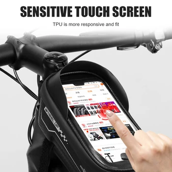 1,5 L EVA Biciclete MTB Sac Touchscreen Cadru de Bicicletă Shell Pungi de Ciclism Impermeabil Fata de Sus a Tubului Caz Telefon Accesorii pentru Biciclete