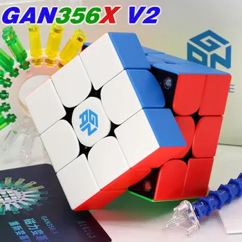 Puzzle Magic GANCUBES GAN 356 XS 356M GAN3x3 356 M GAN356 X v2 GAN356XS Magnetice Non Magnetice Cub 3x3x3 Viteza poftă de mâncare de Puzzle Jucărie