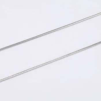 5pcs/lot 316L din Oțel Inoxidabil Șarpe Lanț Colier 1.2 mm, 1.5 mm Hipoalergenic 45+5 cm Ajustabil Colier pentru Femei, Bărbați Bijuterii