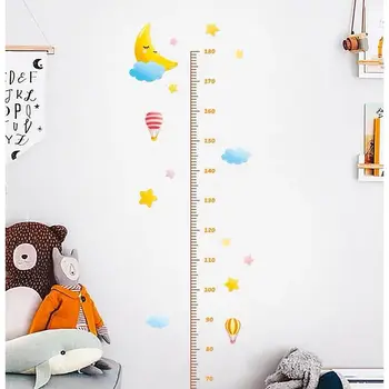 QDRR Creative desene animate înălțime autocolant camera copiilor decor dulap autocolant copil măsurarea înălțimii Autocolant Perete Amovibil