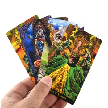 Tarot Illuminati Kit de 78 de Cărți Punte Soarta Divinație Petrecere de Familie Tabla de Joc Jucărie N58B