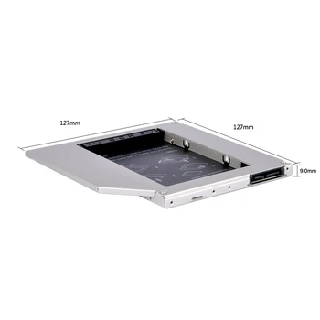 DeepFox de Aluminiu al 2-lea HDD Caddy 9.5 mm SATA 3.0 2.5