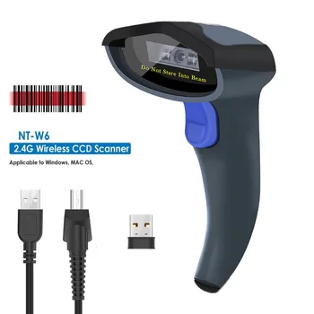 NETUM W6 Wireless CCD Barcode Scanner cu Suport SI W8-X Bluetooth 2D Cititor de Cod de Bare QR, data Matrix PDF417 IOS Android Windows