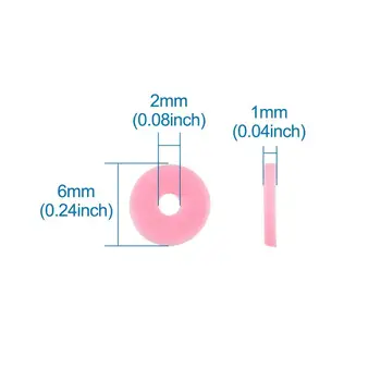 10 componenta de Mediu Manual Plat Rotund de Lut Polimer Pierde Șirag de mărgele de Distanțiere pentru a face bijuterii,aproximativ 380~400buc/strand,17.7