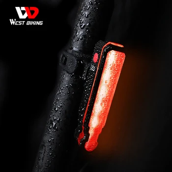 WEST BIKE Biciclete Coada Lumina USB Reîncărcabilă Super-Luminos 150 Lumeni LED-uri de Lumină din Spate de Biciclete Rutiere de Siguranță cu Bicicleta Lanterna