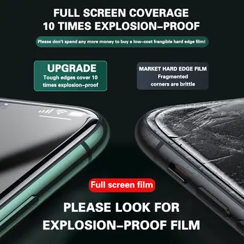 9999D Sticlă de Protecție pe Pentru iPhone X XS Max XR Temperat Ecran Protector de Sticlă Curbată Pentru 11 Pro Max XR 10 Full film de Acoperire