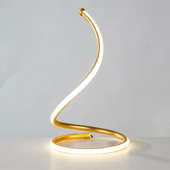 110v 220v Moderne de Decorare Arta de Spirală LED Lămpi de Masă pentru Living Dormitor de Iluminat Lampă Noptieră Ochi Simplu de Citit