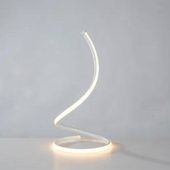 110v 220v Moderne de Decorare Arta de Spirală LED Lămpi de Masă pentru Living Dormitor de Iluminat Lampă Noptieră Ochi Simplu de Citit