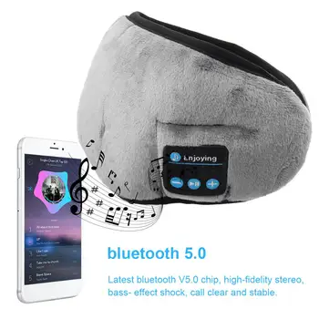 Căști fără fir bluetooth Masca de Ochi bluetooth 5.0 Muzică Stereo de Somn Cască de Călătorie Nuanțe de Ochi cu Difuzoare Built-in Microfon