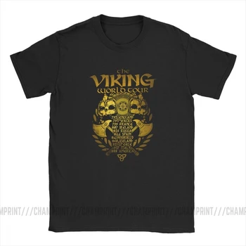 Vikingii Nouă de Aur Legende Valhalla Tricouri Barbati din Bumbac T-Shirt Odin Valhalla Viking Tricouri Maneca Scurta, Haine 4XL 5XL