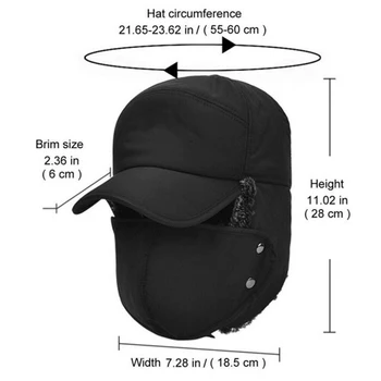 Pălăria în aer liber, Ciclism Rece-Dovada Ureche Capac de Cald Îngroșat Ureche Cald Iarnă Hat pentru Barbati Pălărie Fata Ureche Protecție Vânt Capac