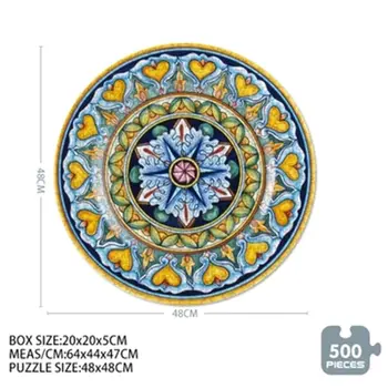 500 De Piese Puzzle Mandala Asamblarea Imagine Peisaj Adulți, Jocuri Pentru Copii, Jucarii Educative