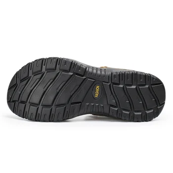 YEINSHAARS Noua Moda de Vară de Agrement Plaja Barbati Pantofi de Înaltă Calitate, Piele naturala Sandale Sandale pentru Bărbați de Mari Dimensiuni 38-48