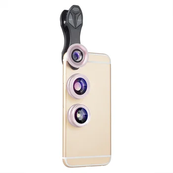 APEXEL 3 in 1 Clip aparat de Fotografiat Telefon Mobil lentile Fisheye + super Wide Angle +super Macro Lentilă pentru iPhone 6 7 Samsung Xiaomi SJ3