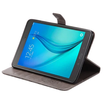 Caz Pentru Samsung Galaxy Tab a 8.0 2016 SM-T355 SM-T350 Relief de Design din Piele PU Flip Stand de Acoperire rezistent la Șocuri Tableta Caz
