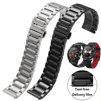 De lux din Oțel Inoxidabil Curea Curea de schimb Pentru Huawei watch Pro/GT 22mm Metal Brățară pentru Bărbați accesorii Ceas