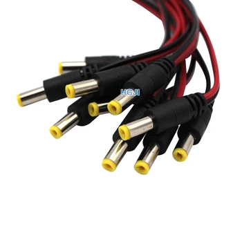 50PCS extensia conecteze prin alambre DC5,5*2,1 mm Jack de Alimentare Adaptor de sex Feminin/ Masculin cablu cablu Adaptor Hembra conector para camara CCTV