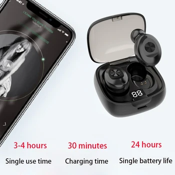Cshzce Xg8 Mini-Căști Fără Fir Rezistent La Apa Ipx5 Stereo Digital Cu Afisaj Baterie Sport Căști Handsfree Pentru Toate Telefoanele