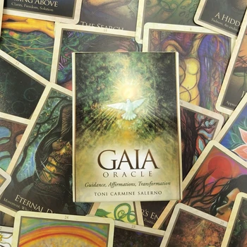 Gaia Oracle Carduri De 45 De Cărți De Tarot Versiunea În Limba Engleză Petrecere Tabla De Joc Soarta Divinație
