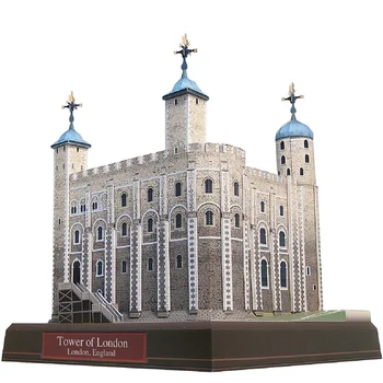 United Kingdom Tower din Londra Pliere Tăiere Mini 3D Model din Hârtie Casa de Hartie de BRICOLAJ pentru Adulți Handmade Jucarii artizanale QD-169