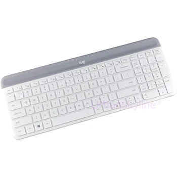 Capac tastatură pentru Logitech MK470 K470 K580 cu Fir Set Transparent Negru transparent Silicon TPU Film de Caz Subțire Subțire engleză Rusia NOI