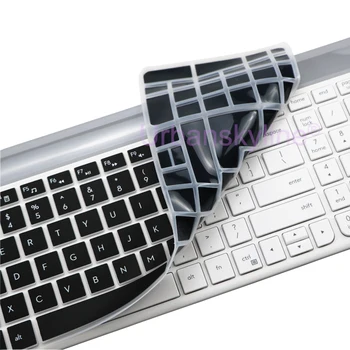 Capac tastatură pentru Logitech MK470 K470 K580 cu Fir Set Transparent Negru transparent Silicon TPU Film de Caz Subțire Subțire engleză Rusia NOI