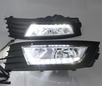Pentru Skoda Octavia A7 MK3 2016 2017 Auto-Styling LED DRL Daytime Running Light Cu Lumina de Ceață Gille + Cablaj