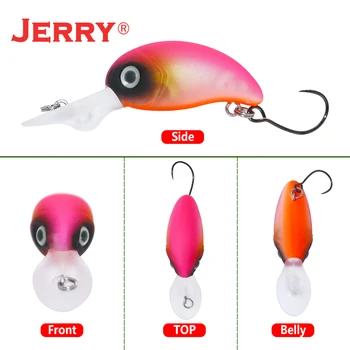 Jerry Concurent Zona Păstrăvului Micro Wobbler Greu Momeală Artificială Manivela Plug Atrage Lacul De Pescuit De Biban Biban