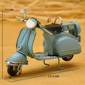 Home Decor Decor Meserii Figurine Epocă De Fier Metal Craft Mini Clasic Modele De Motociclete