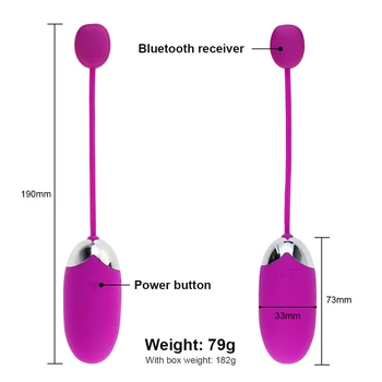 12 Frecvență Glont Vibrator Wireless de Control de la Distanță APP BluetoothVibrating Ou Stimulator Clitoris Puternic G-Spot Masaj