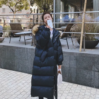 Iarna 2020 Femei Jacheta Din Bumbac Buzunar Căptușit Cu Blană Cu Glugă Parka Strat Gros De Moda Cald Liber Casual Supradimensionate Pentru Femei Jacheta M37