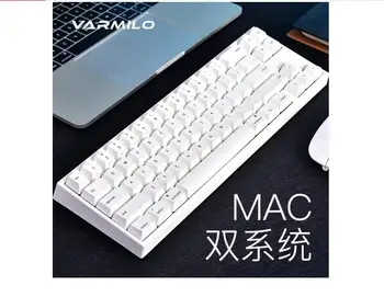 Varmilo MIYA 68MAC Tastatură Mecanică MAC/win sistem dual de la Tastatură pentru Acasă și la Birou pentru Apple White LED-uri Cherry MX Comutator