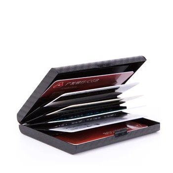 Noi RFID dublu de aluminiu card de credit cutie anti-demagnetizare automate de bancă titularului cardului de bărbați și femei de metal business card cutie