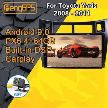 Pentru Toyota Yaris Radio Android 2008 2009 2010 2011 Auto Multimedia Player Stereo PX6 Audio Navigatie GPS Cap unitate Autoradio IPS